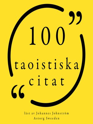 cover image of 100 taoistiska citat
